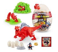 Smashers Dino Island Mega Egg Spinosaurus par ZURU, Jouets Dinosaures pour Enfants de 5 Ans et Plus, Comprend 25 Surprises - Excellent rempli de Slime, de Sable et Plus Encore, à partir de 5 Ans