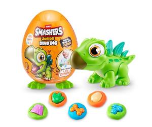 Smashers Junior Dino Dig Petit Format œuf, Stegosaurus, Jeu de motricité Fine, Dinosaures, Préscolaire Jouets