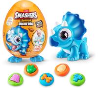 Smashers Junior Dino Dig Petit Format ?uf,Triceratops,Jeu De Motricité Fine,Dinosaures,Préscolaire Jouets