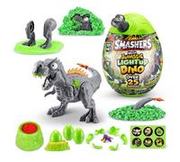 Smashers Mega Jurassic Light Up Dino Egg (T-Rex) by ZURU Collectible Egg with Over 25 Surprises, Volcano Slime, Fossil Toy, Dinosaur Toys, T-Rex Toy for Boys and Kids