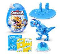 Smashers Mini Dino Ice Age Œuf Lumineux (T-Rex) de ZURU - Jouet Dinosaure Cassable avec 6+ Surprises, Slime & Slime Cube de Glace, Dino Lumineux pour Enfants 3+