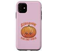 Smashin' The Bad Vibes Citrouille Kawaii Mignon drôle Coque pour iPhone 11