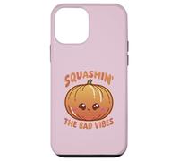 Smashin' The Bad Vibes Citrouille Kawaii Mignon drôle Coque pour iPhone 12 Mini