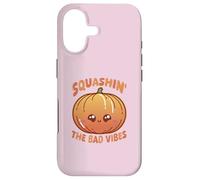 Smashin' The Bad Vibes Citrouille Kawaii Mignon drôle Coque pour iPhone 17
