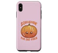 Smashin' The Bad Vibes Citrouille Kawaii Mignon drôle Coque pour iPhone XS Max