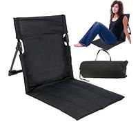 smashing Plage Chaise Longue Jardin Confort, Aluminium, Tissu Noir, 39x68x41 cm, Pliable, Outdoor, Dossier Rembourré, 5 kg, Camping