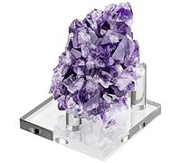 smashing Roche Acrylique | Présentoirs Transparents pour rochers | Support en Cristal Trois Porte-piquets Base spécimen minerai pour Les présentoirs Salons commerciaux, Les