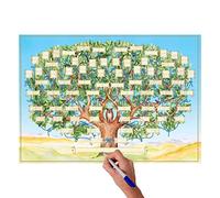 smashing Tableau d'ascendance - Cadre Photo Arbre généalogique sur Toile | 23x35in Tableau d'ascendance Cadeaux pour Les la Famille Formulaires Bricolage Cadeaux d'ascendance