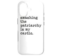 Smashing The Patriarchy is My Cardio Dire Féministe Anglais Coque pour iPhone 17