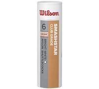 Wilson SMASHSTAR 6 Tube WH 79 Badminton Shuttles Adulte Unisexe, White, Taille Unique