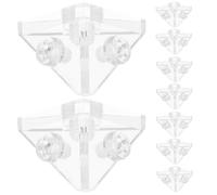SMASOLO 10 Équerres D’Angle en Acrylique Transparentes Vis Intégrées Supports Démontables pour Boîtes Fixations Stables pour Étagères et Dispositifs Orthodontiques Lot Pratique pour