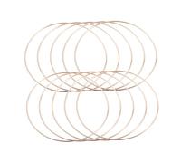 SMASOLO 10 Pièces Accessoires attrape- kit attrape- clé Sonneurs de receveur de adultes kit anneau en metal bague en métal bague Doré