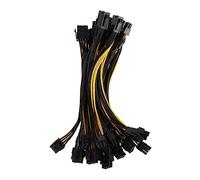 SMASOLO 10 pièces Câble Alimentation GPU Femelle vers Double Câble Extension pour Cartes Graphiques Résistance Haute Température Cordon Alimentation pour Machines de