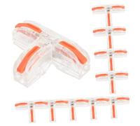 SMASOLO 10 pièces Lot de Cosses Électriques T-type Isolées Connecteurs Rapides Cuivre pour Câbles Domestiques et Industriels Sécurité Renforcée avec Gaine Flexible pour Branchement et