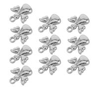 SMASOLO 10 Pièces Mini Angel Stainless Steel Charm Pendants Small Metal Keychain And Necklace Pendants For DIY Jewelry Making Adjustable And Accessories