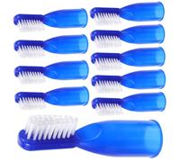 SMASOLO 10 pièces Mini Brosses à Dents Doigt Souples pour Usage Prison Sécurité Renforcée Design Compact et Adaptées Au Nettoyage Oral Quotidien