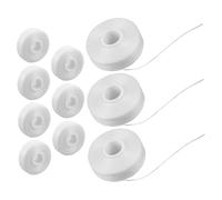 SMASOLO 10 Pièces Noyau de flamme bobine de remplacement recharge core à de Recharge bobine de filetage polyester blanche