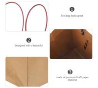 SMASOLO 10 pièces Papier Kraft Imperméable pour Fleurs Format Moyen Jaune Lot Main Portables avec Poignées Résistantes Pratique pour Cadeaux et Décorations Botaniques