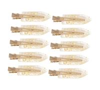 SMASOLO 10 pièces Pinces Cheveux Sans Marqueur Dorées Paillettes Pinces Coiffantes Antidérapantes Sans Plis et Tenue Sûre pour Frange