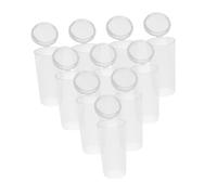SMASOLO 10 Pièces Protège Pinceaux de Maquillage Transparent Plastique Couvercles Ronds Réutilisables pour Protection et Organisation des Pinceaux de Voyage et Maison