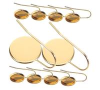 SMASOLO 10 pièces Trays à Boucles Oreilles DIY Acier Inoxydable Base Vintage pour Fabrication de Bijoux Supports à Cabochon pour Création
