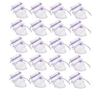 SMASOLO 100 pièces Lot de Sachets Organza Sacs à Cordon pour Bijoux Cadeaux Mariage et Fête Pochettes Durables