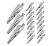 SMASOLO 100 Pièces Mini Metal Alligator Clips For Craft And Electrical Test Small Spring Clamps For Merchandise Sign Holders With Flexible Angle Adjustment And Strong Hold