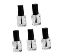 SMASOLO 10pièces Lot De Flacons De Vernis à Ongles Vides Avec Brosse Intérieure Carrés Et Transparents