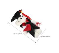 SMASOLO 14 Pièces Peluche Ours Diplômé Docteur Mini Animal Peluche Doux pour Cadeau et Décoration Saison Graduation