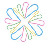 SMASOLO 16 pièces Set de Aiguilles à Tricoter Courbées Multicolores U Plastique Outils de Tricot Main pour Débutants et Experts Support Points pour Couture et Tissage Couverture