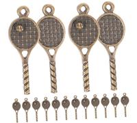 SMASOLO 18 pcs Breloques Pendentifs Raquette Tennis Vintage pour Bijoux DIY Accessoires Décoratifs Légers et Compacts