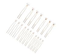 SMASOLO 18 pcs Épingles à Cheveux Perles Dorées Accessoires Mariage Élégants et Filles Maintien Sûr et Confortable pour Chignons et Tresses Raffinés