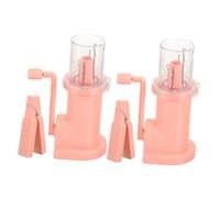 SMASOLO 2 ensembles Mini Machine à Tricoter Manuelle Portable pour Bricolage Appareil Tresse Stable et Polyvalent Outil de Tricotin Manivelle pour Bracelets et Colliers Facile à Utiliser