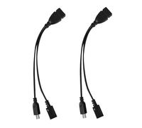 SMASOLO 2 pièces Adaptateur Micro USB vers USB Femelle OTG Câble Compact et Léger pour Smartphones et Appareils Noir