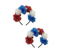 SMASOLO 2 pièces Bandeaux Roses US Independence Day pour Fête Accessoires et Élégants et Filles Décorations
