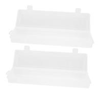 SMASOLO 2 Pièces Boîte de Rangement Transparente Organiseur Mini Boîte à Bijoux et Outils Compartiments pour Petits Accessoires Plastique pour Atelier et Maison Couleur
