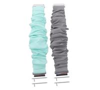 SMASOLO 2 pièces Bracelet Montre Intelligente Élastique Sans Boucle Compatible Montre Connectée/Modèle Léger Bande Scrunchie Colorée Confortable pour Poignet Lot