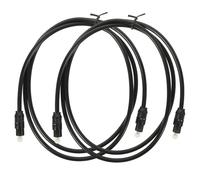 SMASOLO 2 pièces Câble Audio Optique Mâle à Mâle pour Tv Fibre Numérique Haute Performance Connecteur Plaqué Or Transmission Fiable