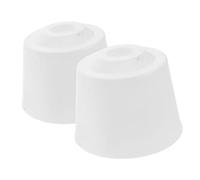 SMASOLO 2 Pièces Coupelle pour Ventilateur de Plafond Cache Poussière Décoratif Compatible avec Plusieurs Modèles Robuste et Facile à Installer Lot de Blanc