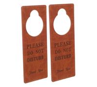 SMASOLO 2 Pièces Double Sided Hotel Door Hanger Sign With Do Not Disturb And Please Make Up Room Messages Convenient Stop Doorplate Tag For Hotel And Guest Rooms Easy To Hang