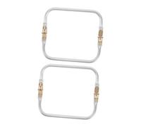 SMASOLO 2 Pièces Fermoir De Sac Carré Aluminium Cadres De Fermeture pour Sacs à Main DIY à Main pour Couture Et Bricolage