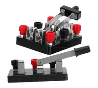 SMASOLO 2 Pièces Interrupteur à Couteau Éducatif Double Pôle Commutateur Unipolaire Double Inverseur pour Expériences Physiques Kit Circuit Scientifique pour Apprentissage et Enseignement