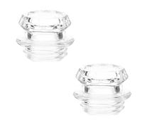 SMASOLO 2 Pièces Lot de Boutons Verre Transparent pour Percolateur Couvercle pour Cafetière Filtre et Machine Expresso Remplacement Facile