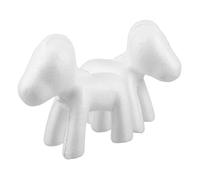SMASOLO 2 Pièces Moule Licorne Mousse Polystyrène Blanc pour Décoration DIY Sculpture Forme Unicorn pour Fleurs Mariage Fête et Art Créatif