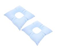 SMASOLO 2 Pièces Oreiller De Massage Pour Le Visage Appui-tête Du Lit De Massage Face Vers Le Bas Oreiller Pour Le Visage Blue Coton De De Coton Pur