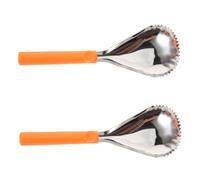 SMASOLO 2 Pièces Outil Corer Citrouille Acier Inoxydable Cuillère à Professionnelle Séparateur de Chair pour Citrouille et Melon Facile à Nettoyer Accessoire Manuel Cuisine Orange