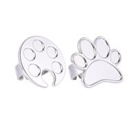 SMASOLO 2 pièces Palette de Couleurs Ongles Argentée Plateau Manucure Portable pour Mélange Vernis Support Créatif pour Décoration et Affichage Nail Art à Domicile et Boutique Femme