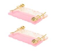 SMASOLO 2 Pièces Palette De Mélange De Couleurs Pour Ongles Plateau De Vernis Gel Support De Mélange Pour Nail Art Présentoir De Couleurs