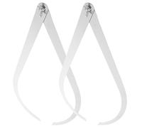 SMASOLO 2 Pièces Pied à Coulisse Inox Jambe Coudée pour Sculpture Céramique et Poterie Outil de Mesure Précis pour Modelage Argile et Projets DIY