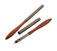 SMASOLO 2 Pièces Pinceaux à Manucure Manche Bois Pour Peinture Dégradée Dessin De Fleurs Nail Art Vernis